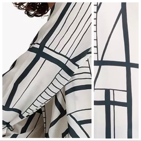 NWT Club Monaco White Smocked Shoulder Top Sise M - Picture 3 of 5